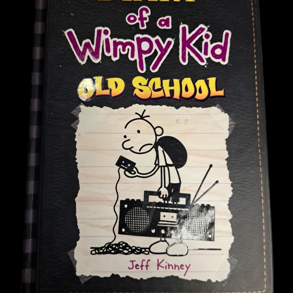 Diary of a Whimpy Kid "Old School" Hardback Book collection.